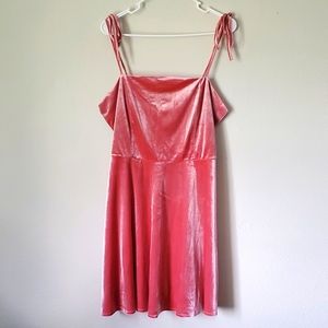Pink Velvet Dress